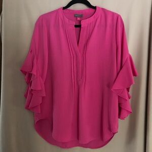 Vince Camuto split neck blouse